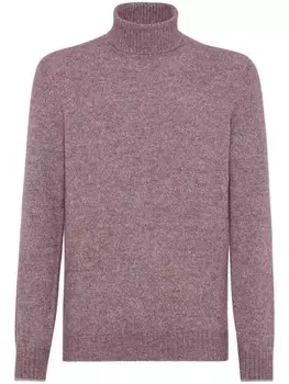 Brunello Cucinelli джемпер с высоким воротником, красный