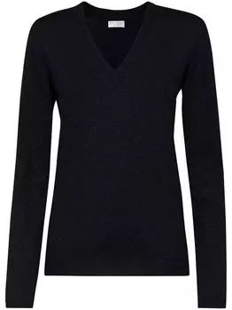 Brunello Cucinelli джемпер свободного кроя, черный