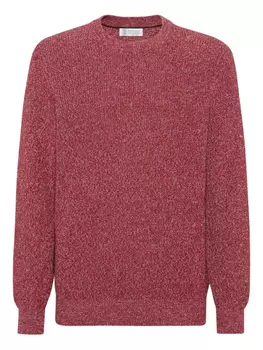 Brunello Cucinelli джемпер в двух тонах, красный