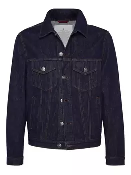 Brunello Cucinelli джинсовая куртка, синий