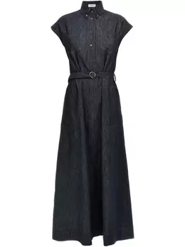 Brunello Cucinelli джинсовое платье, синий