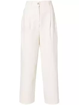 Brunello Cucinelli джинсы Baggy со складками, белый