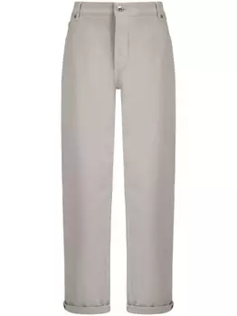 Brunello Cucinelli джинсы прямого кроя, нейтральный цвет