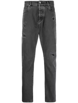 Brunello Cucinelli джинсы прямого кроя, серый