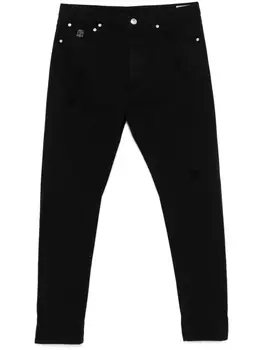Brunello Cucinelli джинсы с эффектом деграде, черный