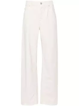 Brunello Cucinelli джинсы с эффектом деграде, нейтральный цвет