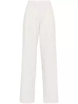 Brunello Cucinelli джинсы с декором Monili, нейтральный цвет