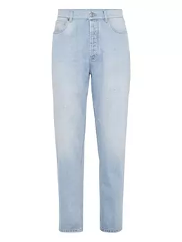 Brunello Cucinelli джинсы с прорезями, синий