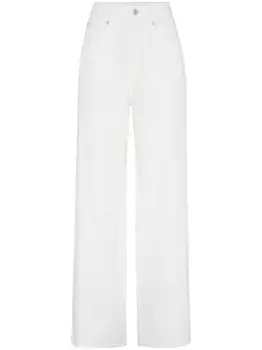 Brunello Cucinelli джинсы широкого кроя, белый