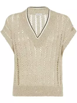 Brunello Cucinelli футболка Dazzling, нейтральный