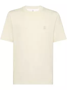 Brunello Cucinelli футболка из джерси с логотипом, нейтральный