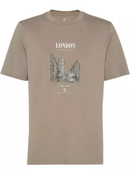Brunello Cucinelli футболка London, коричневый