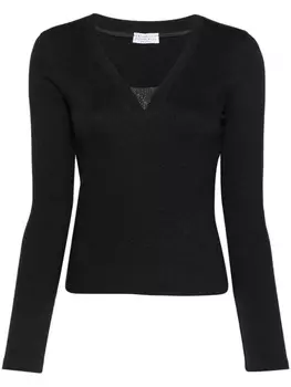 Brunello Cucinelli футболка с декором Monili, серый
