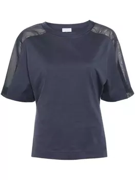 Brunello Cucinelli футболка с декором Monili, синий