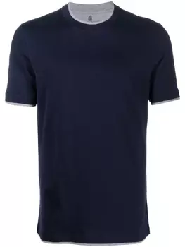 Brunello Cucinelli футболка с короткими рукавами, синий
