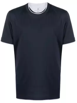 Brunello Cucinelli футболка с короткими рукавами, синий