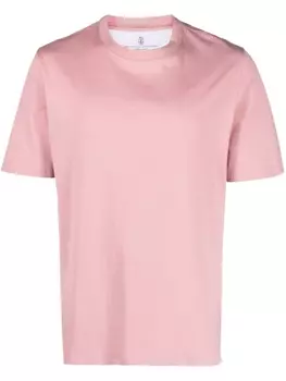 Brunello Cucinelli футболка с круглым вырезом, розовый