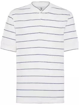 Brunello Cucinelli футболка в полоску, белый