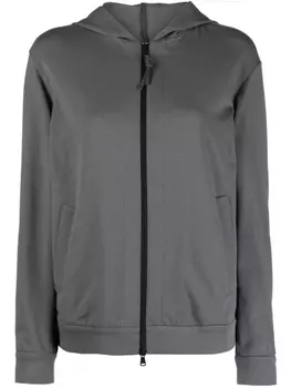 Brunello Cucinelli худи на молнии, серый