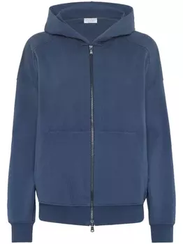 Brunello Cucinelli худи с декором Monili, синий