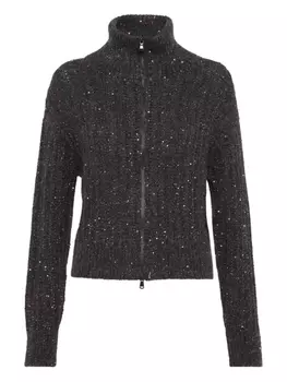 Brunello Cucinelli кардиган Dazzling, серый