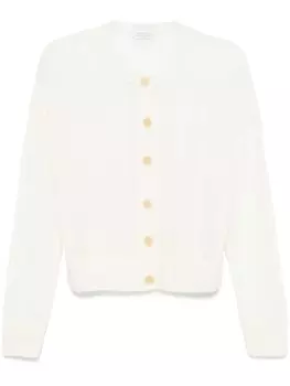 Brunello Cucinelli кардиган фактурной вязки, белый