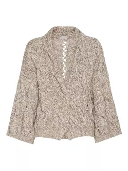 Brunello Cucinelli кардиган крупной вязки, нейтральный
