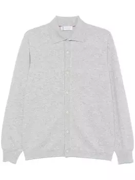 Brunello Cucinelli кардиган с эффектом меланжа, серый