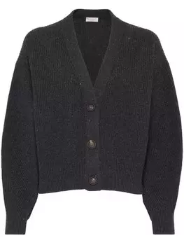 Brunello Cucinelli кардиган с пайетками, черный