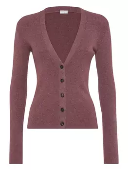 Brunello Cucinelli кардиган с V-образным вырезом, красный