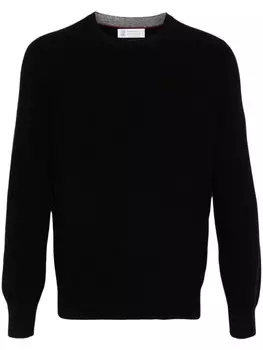 Brunello Cucinelli кардиган в рубчик, черный