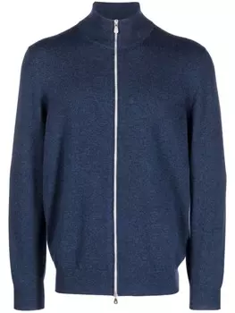 Brunello Cucinelli кашемировая куртка на молнии, синий