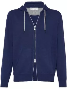 Brunello Cucinelli кашемировое худи, синий