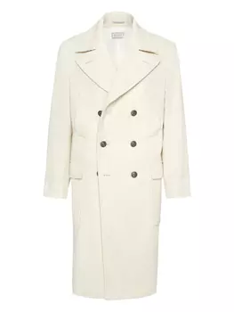 Brunello Cucinelli кашемировое пальто, нейтральный