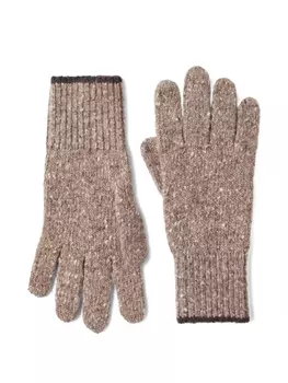Brunello Cucinelli кашемировые перчатки, коричневый
