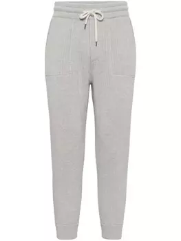 Brunello Cucinelli кашемировые спортивные брюки, серый
