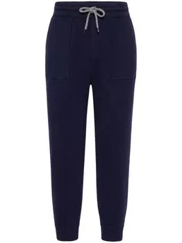 Brunello Cucinelli кашемировые спортивные брюки, синий