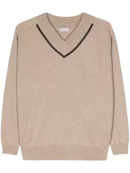 Brunello Cucinelli кашемировый джемпер, нейтральный цвет