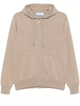 Brunello Cucinelli кашемировый кардиган, коричневый
