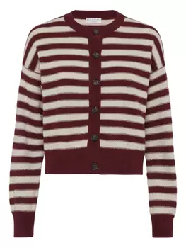 Brunello Cucinelli кашемировый кардиган, красный
