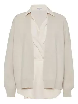 Brunello Cucinelli кашемировый кардиган, нейтральный
