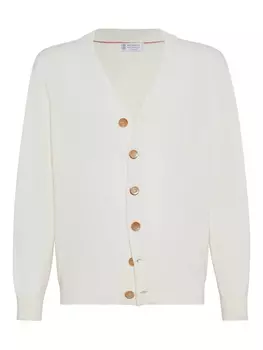 Brunello Cucinelli кашемировый кардиган, нейтральный