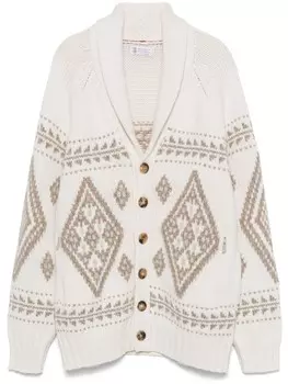 Brunello Cucinelli кашемировый кардиган, нейтральный цвет
