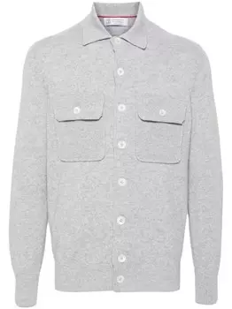 Brunello Cucinelli кашемировый кардиган, серый