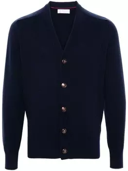 Brunello Cucinelli кашемировый кардиган, синий