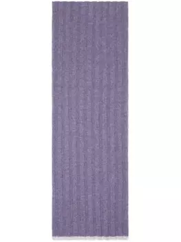 Brunello Cucinelli кашемировый шарф в рубчик, фиолетовый