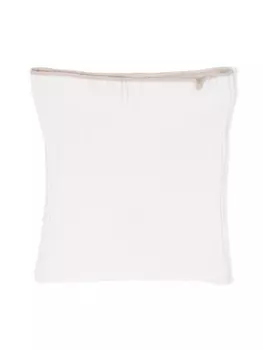 Brunello Cucinelli кашемировый снуд с декором Monili, серый