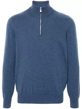 Brunello Cucinelli кашемировый свитер, синий