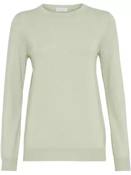 Brunello Cucinelli кашемировый свитер, зеленый