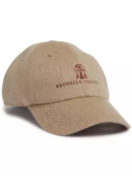 Brunello Cucinelli кепка с логотипом, нейтральный цвет